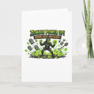 Zombie Power Up Gamer Graphic Card