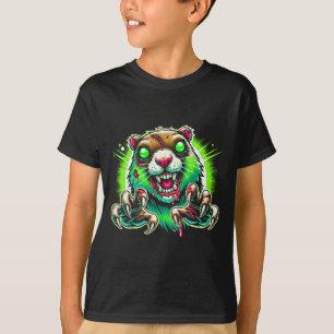 Zombie Prairie Dog Halloween Horror T-Shirt