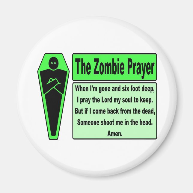 Zombie Prayer 2 Magnet (Front)