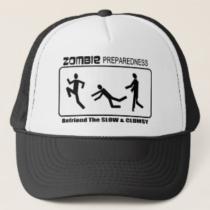 Zombie Preparedness Befriend Slow Design Trucker Hat