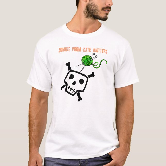Zombie Prom Date Knitters T-Shirt (Front)