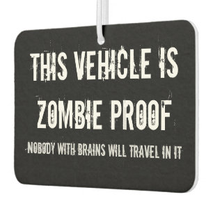 zombie proof car air freshener