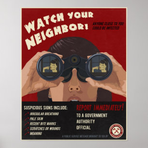 Zombie propaganda poster