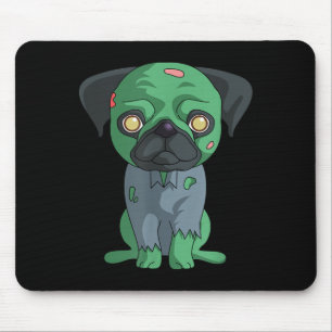 Zombie Pug Mouse Mat
