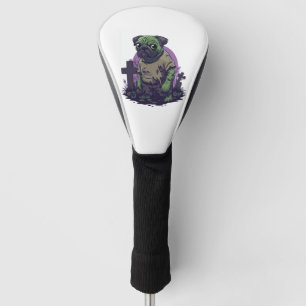 Zombie Pug � Undead Funny Halloween Dog Golf Head Cover