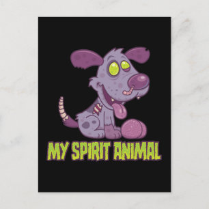 Zombie Puppy Is My Spirit Animal Postcard
