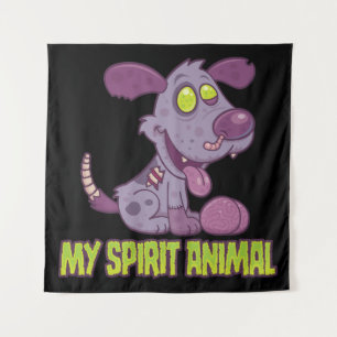 Zombie Puppy Is My Spirit Animal Tapestry