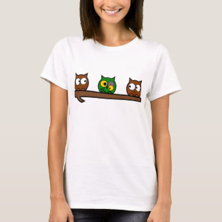 Zombie Quirky Owls T-Shirt