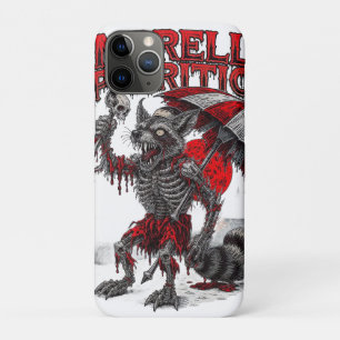 Zombie Racoon holding Skull & Umbrella Macabre iPhone 11 Pro Case