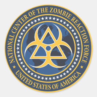 Zombie Reaction Force Seal Sticker