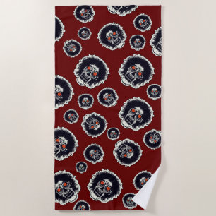 ZOMBIE Red Eyes Beach Towel