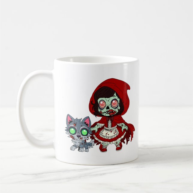 Zombie Red Riding Hood Coffee Mug (Left)