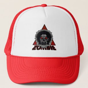 ZOMBIE Reds Eyes Triangle Trucker Hat
