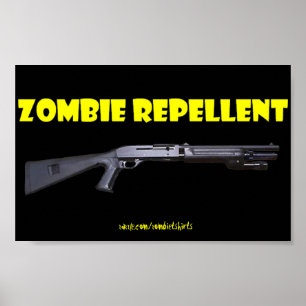 ZOMBIE REPELLENT POSTER