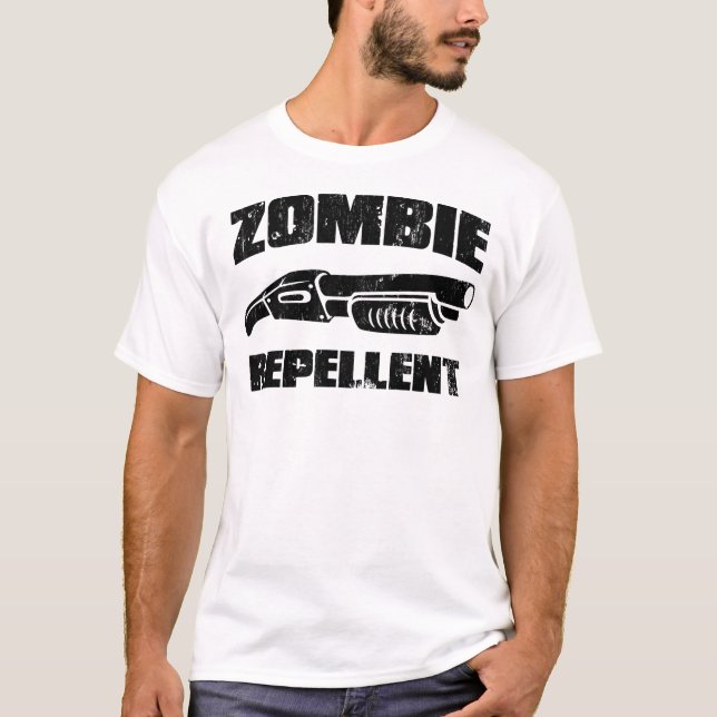 zombie repellent - the shotgun T-Shirt (Front)