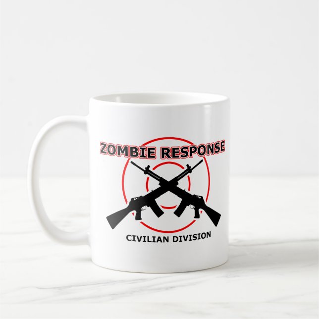 Zombie Response Funny Mug Humour (Left)