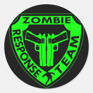 Zombie Response Team Classic Round Sticker