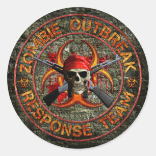 Zombie Response Team Classic Round Sticker