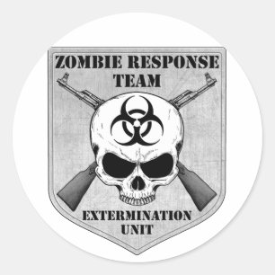Zombie Response Team Classic Round Sticker