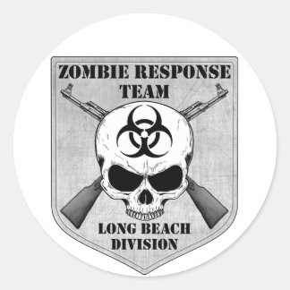 Zombie Response Team: Long Beach Division Classic Round Sticker