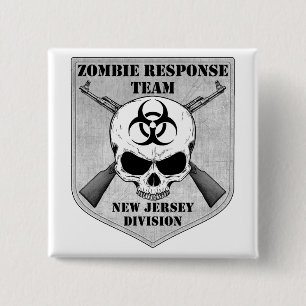 Zombie Response Team: New Jersey Division 15 Cm Square Badge