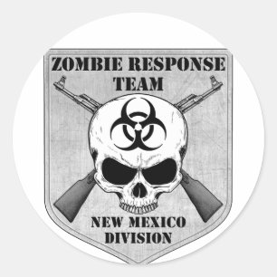 Zombie Response Team: New Mexico Division Classic Round Sticker