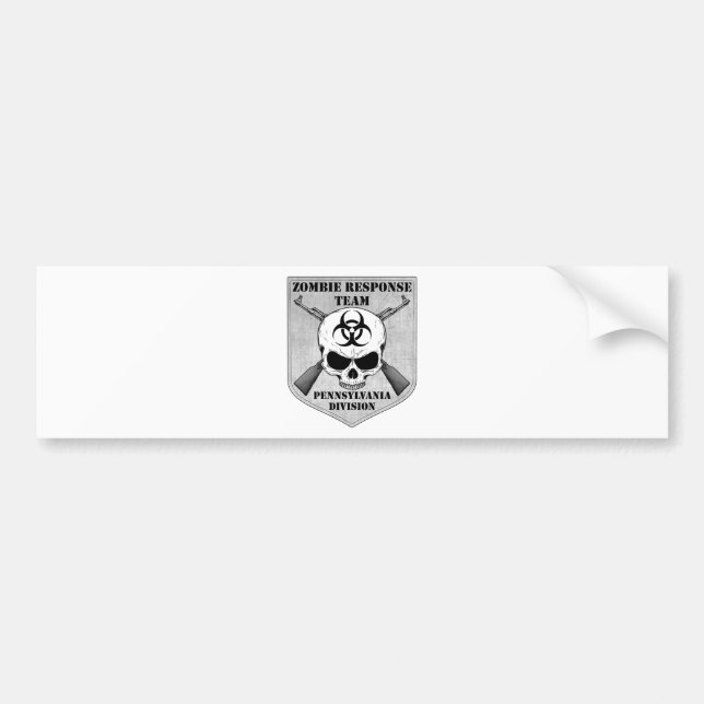 Zombie Response Team: Pennsylvania Division Bumper Sticker (Front)