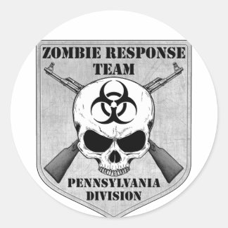 Zombie Response Team: Pennsylvania Division Classic Round Sticker