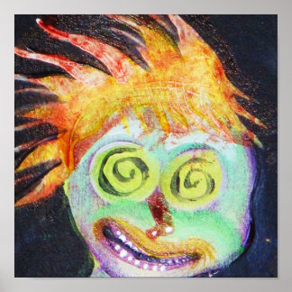 Zombie Retro Vintage pop art Poster