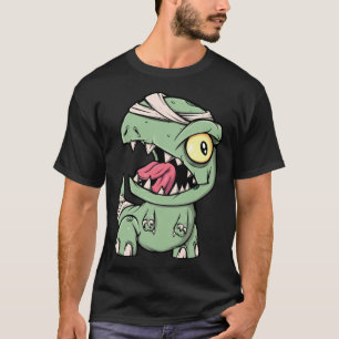 Zombie Rex Dinosaur For Boys Mummy Halloween T-Shirt