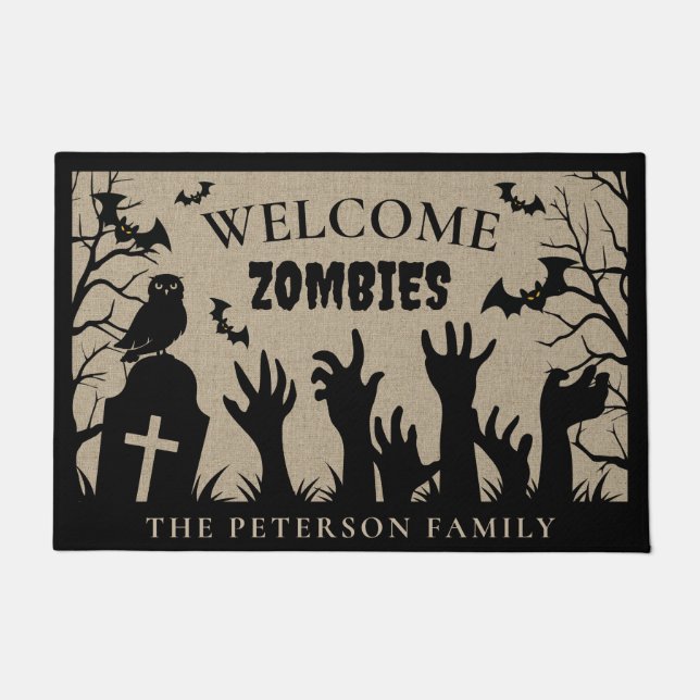 Zombie Rising Welcome Doormat (Front)