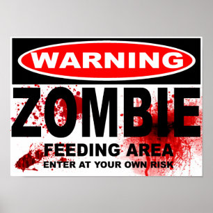 ZOMBIE ROAD SIGN