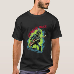 Zombie Rock Zombie Playing Electric Guitar Slayer T-Shirt