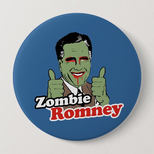 Zombie Romney.png 10 Cm Round Badge (Front)