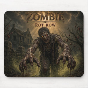 Zombie Rot Row Dark Realism Mouse Mat