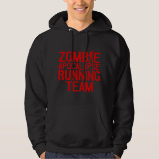 Zombie Running Design For Men Women Funny Marathon Hoodie
