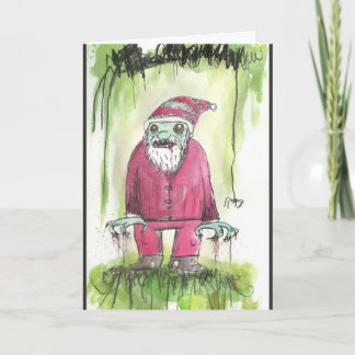 Zombie Santa Card