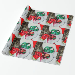 Zombie Santa Christmas wrapping paper