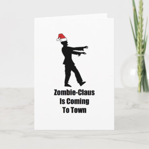 Zombie Santa Claus Christmas Card