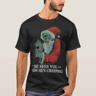 Zombie Santa Claus Horror Krampus Christmas T-Shirt