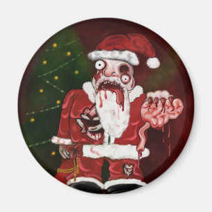 Zombie Santa Magnet