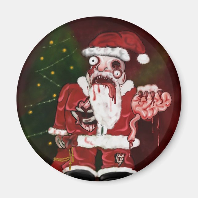 Zombie Santa Magnet (Front)