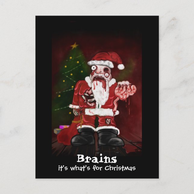 Zombie Santa Postcard (Front)
