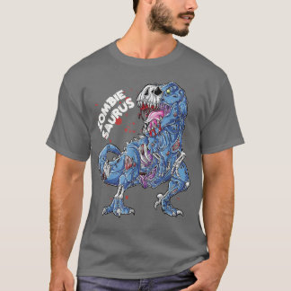 Zombie Saurus Halloween Kids Dinosaur T Re 6949 T-Shirt