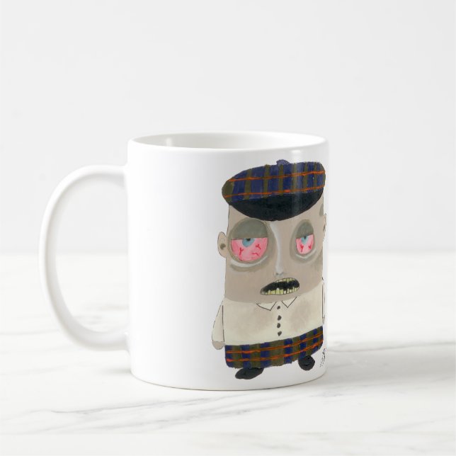 Zombie Scotsman Coffee Mug (Left)