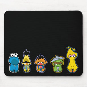 Zombie Sesame Street Characters Mouse Mat