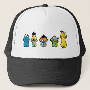Zombie Sesame Street Characters Trucker Hat