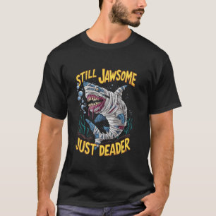 Zombie Shark Halloween Costume Spooky Trick Or Tre T-Shirt