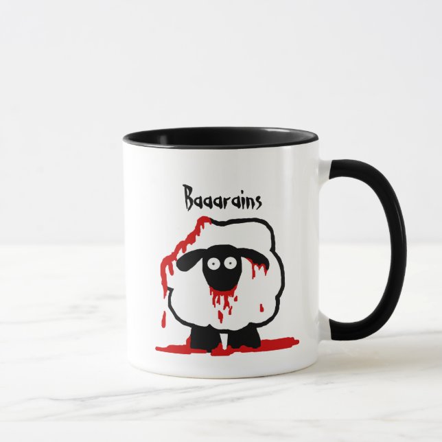 Zombie Sheep Mug - Baaarains (Right)