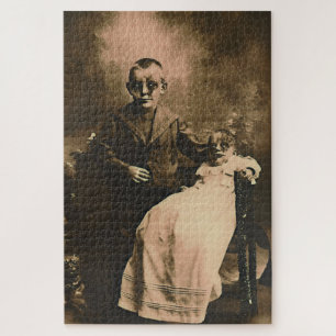 Zombie Siblings Jigsaw Puzzle